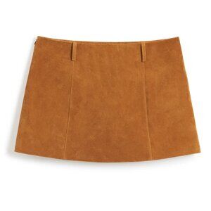 Dandy Del Mar The Sicily Leather Skirt - Sable